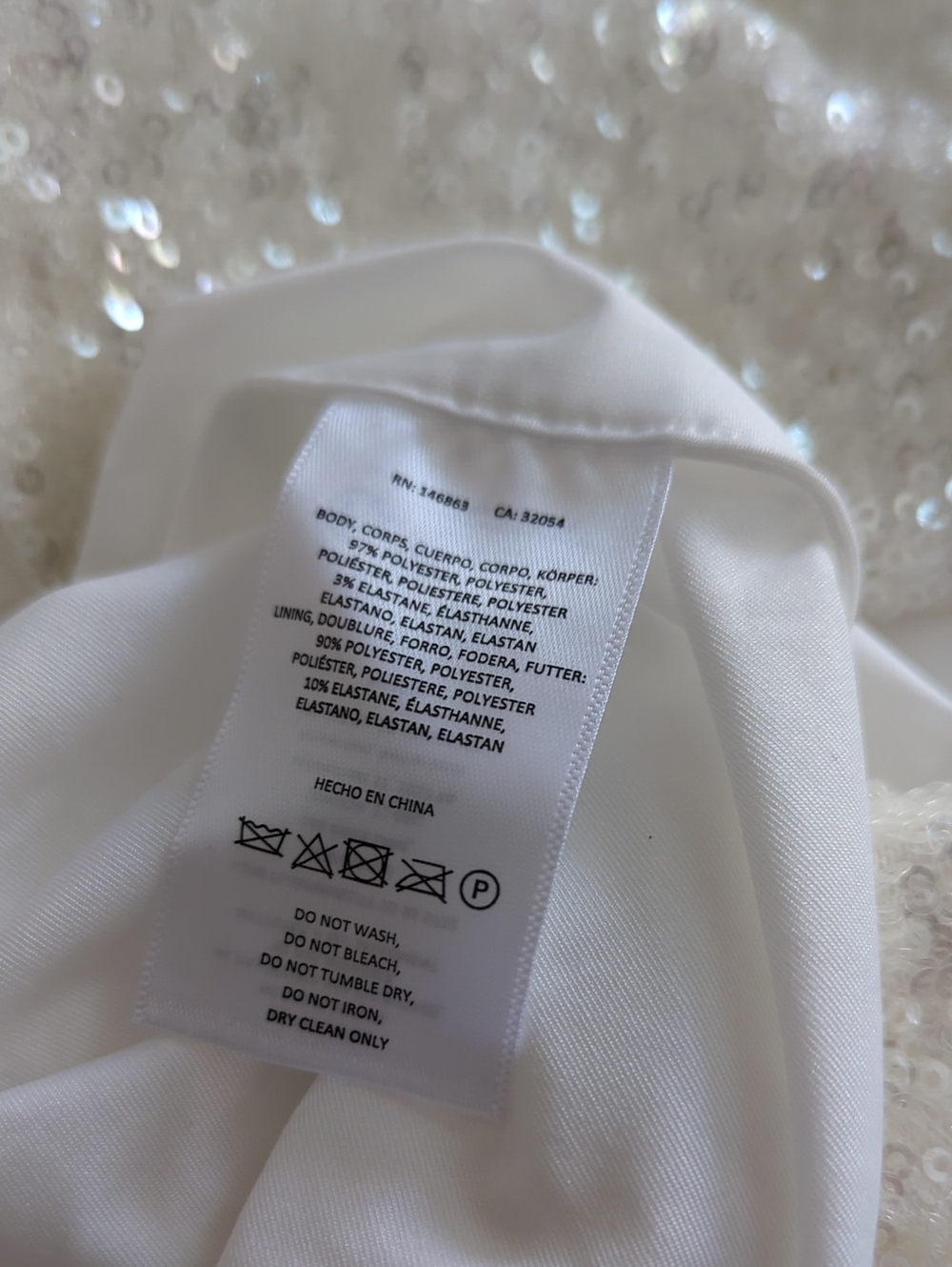 Anthropologie Mare Mare White Sequin Mini Dress NEW NWT Size XS - Picture 13 of 13